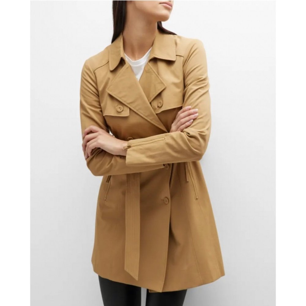 BLANC Noir Classic Trench Coat NWT Size S & XL - Picture 5 of 14